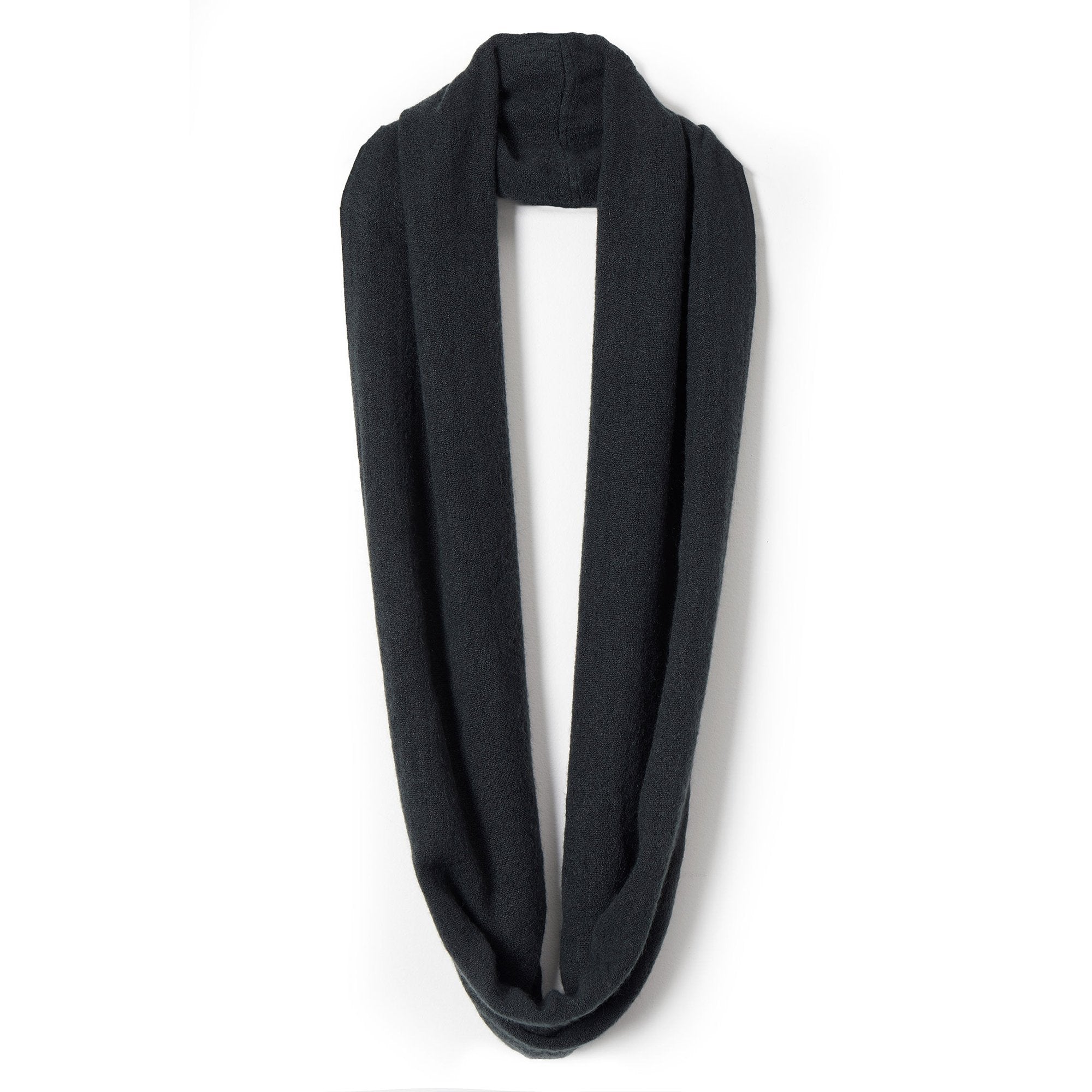 Black cashmere infinity scarf hotsell